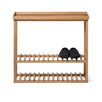 Etajeră încălțăminte/masă auxiliară cu blat natural wireworks hello storage
