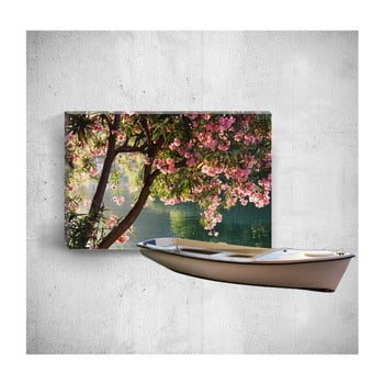 Tablou de perete 3d mosticx boat on river, 40 x 60 cm