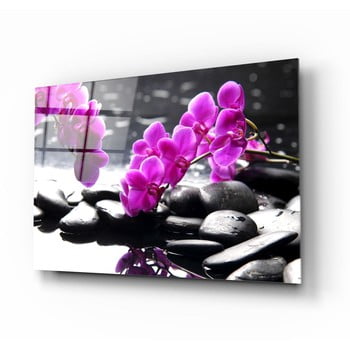 Tablou din sticlă insigne orchid