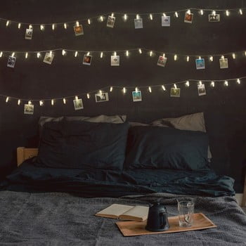 Set clești decorativi cu led pentru fotografii decoking, 60 buc.