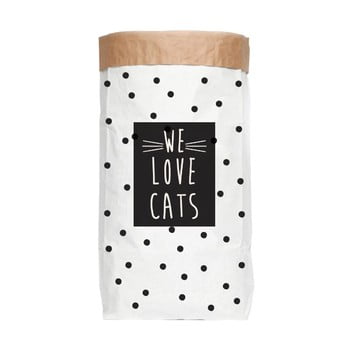 Sac depozitare din hârtie reciclată really nice things love cats
