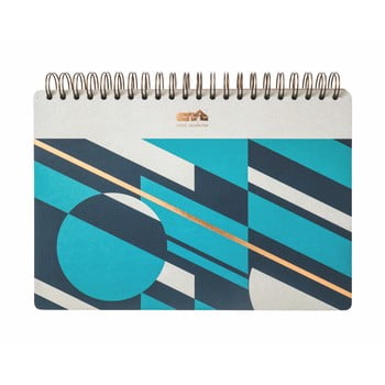 Agendă portico designs geometrico, 100 file