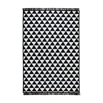Covor reversibil apollon, 80 x 150 cm, alb-negru
