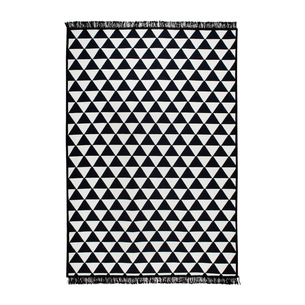 Černo-bílý oboustranný koberec Apollon, 120 x 180 cm
