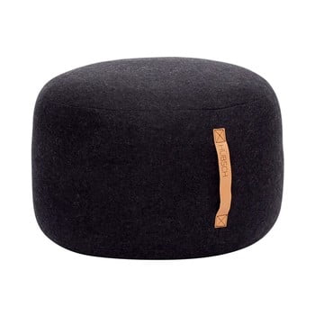 Puf hübsch kent round, negru