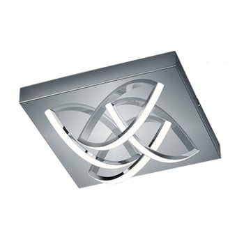 Plafonieră led trio dolly, 30 x 30 cm, argintiu