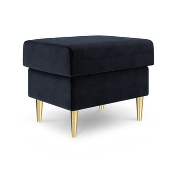 Puf mazzini sofas muguet, 60 x 45 cm, albastru închis