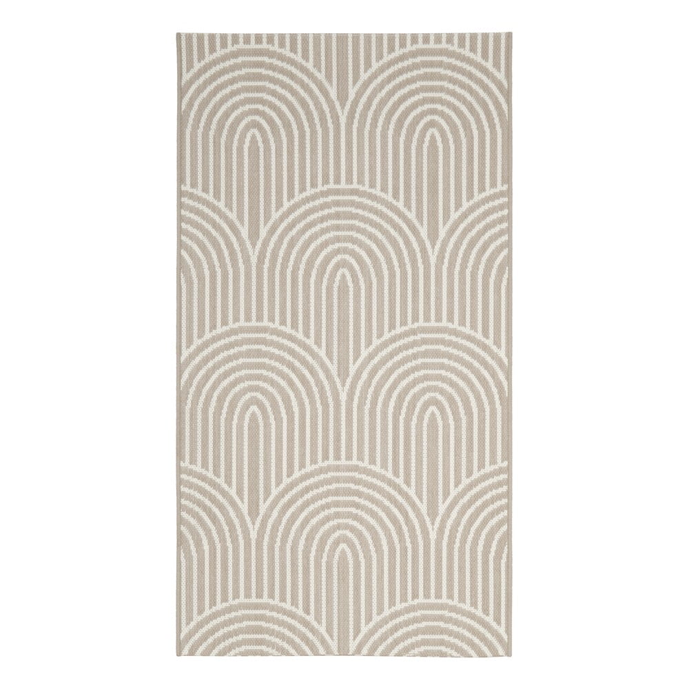 Světle béžový venkovní koberec Westwing Collection Arches, 80 x 150 cm