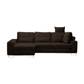 Canapea colţar windsor & co sofas alpha, partea stângă, maro