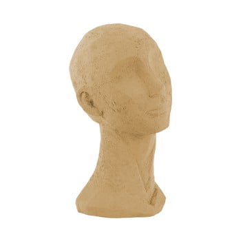 Statuetă decorativă pt living face art, înălțime 28,4 cm, maro nisip