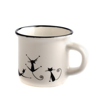 Cană din porțelan dakls cats quida, 75 ml