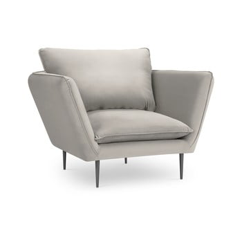 Fotoliu din catifea mazzini sofas acacia, bej