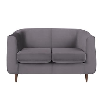 Canapea cu 2 locuri kooko home glam, gri cărbune