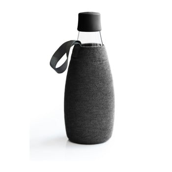 Husă pentru sticlă cu garanție pe viață retap, 800 ml, negru