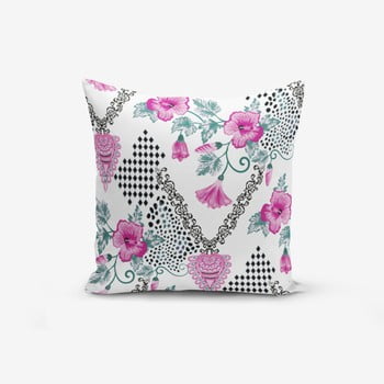 Față de pernă cu amestec din bumbac minimalist cushion covers kare with points heart kolye, 45 x 45 cm