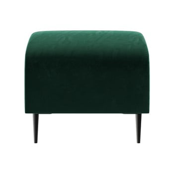Taburet cu tapițerie din catifea ghado shel, verde închis