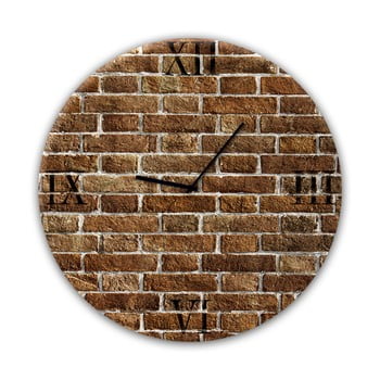 Ceas de perete styler glassclock red brick, ⌀ 30 cm