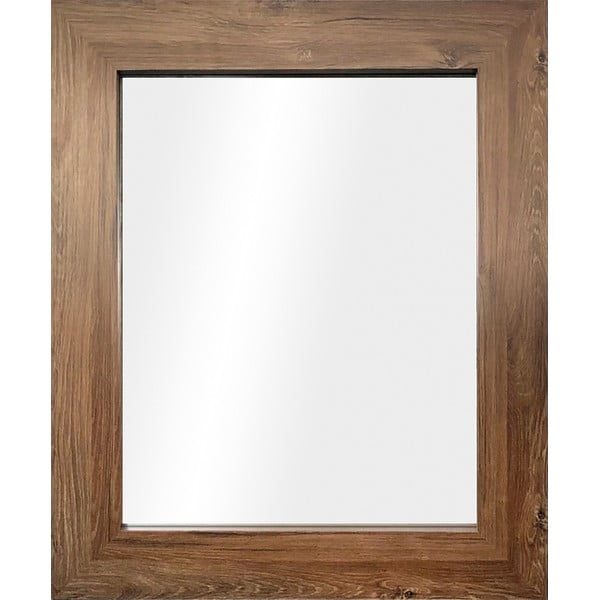 Nástěnné zrcadlo v hnědém rámu Styler Jyvaskyla, 60 x 86 cm
