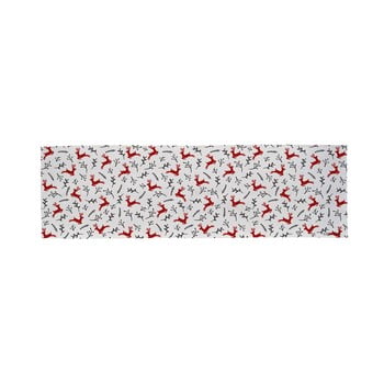 Traversă din bumbac cu motiv de crăciun butter kings they are flying, 140 x 40 cm