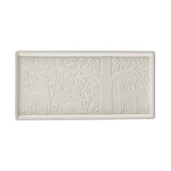 Tavă servire din ceramică mason cash in the forest, 30 x 15 cm, alb