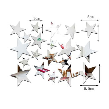Set 20 autocolante oglindă de perete ambiance stars