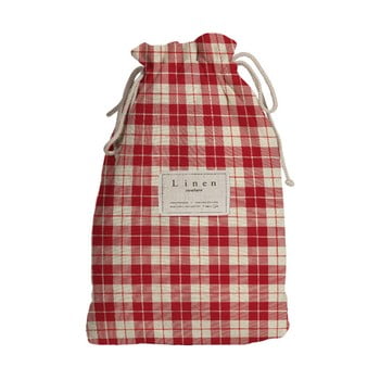 Sac călătorie linen couture red square, lungime 44 cm