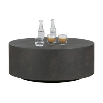 Măsuță de cafea woood dean, Ø 80 cm, maro închis