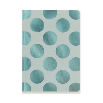 Agendă A5 Go Stationery Polka Aqua