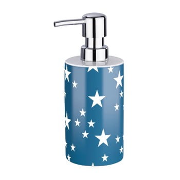 Dozator săpun lichid wenko stella blue, alb albastru