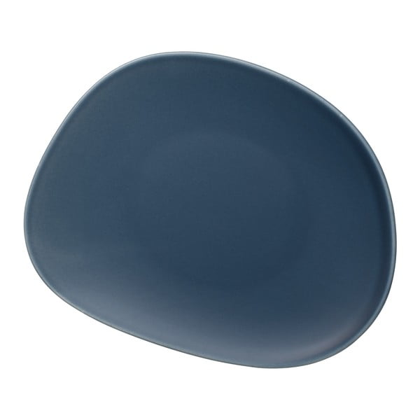 Světle modrý porcelánový dezertní talíř Villeroy & Boch Like Organic, 21 cm