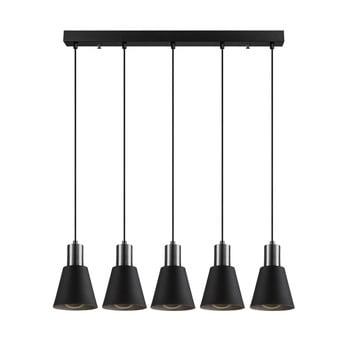 Lustră de 5 becuri opviq lights kem, negru
