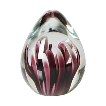 Decoraţiune din sticlă cu floare roz bepurehome botanics
