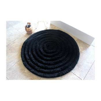 Covoraș de baie alessia round black, Ø 90 cm