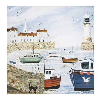 Reproducere tablou graham & brown harbourside type, 50 x 50 cm