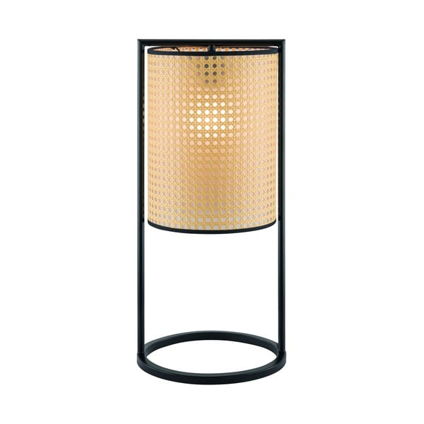 Béžová stolní lampa Fischer & Honsel Tyler, výška 56 cm
