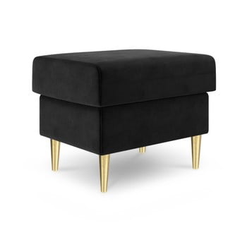 Puf mazzini sofas muguet, 60 x 45 cm, negru