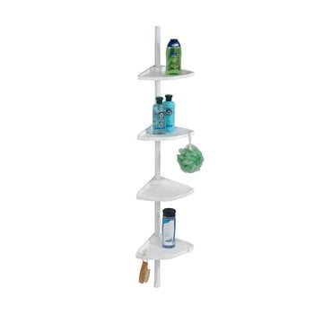 Raft telescopic pentru duș wenko compact, alb