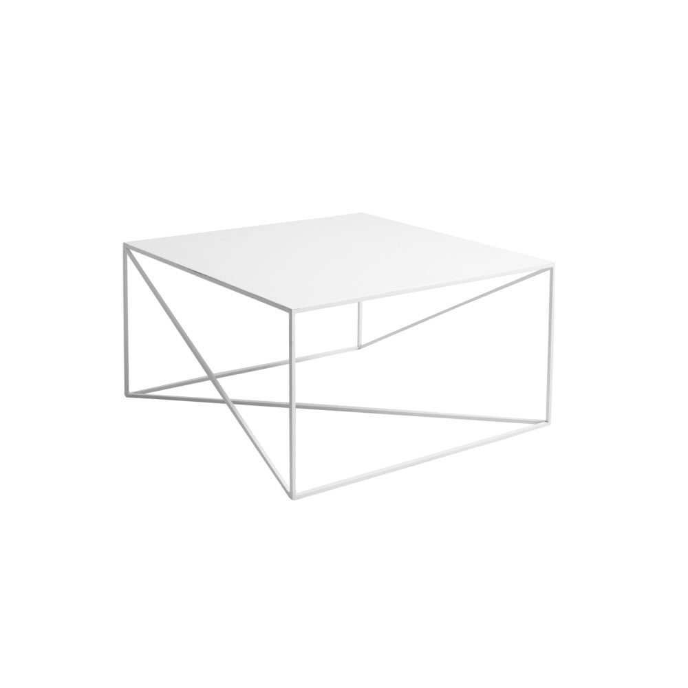 Bílý konferenční stolek Custom Form Memo, 80 x 80 cm