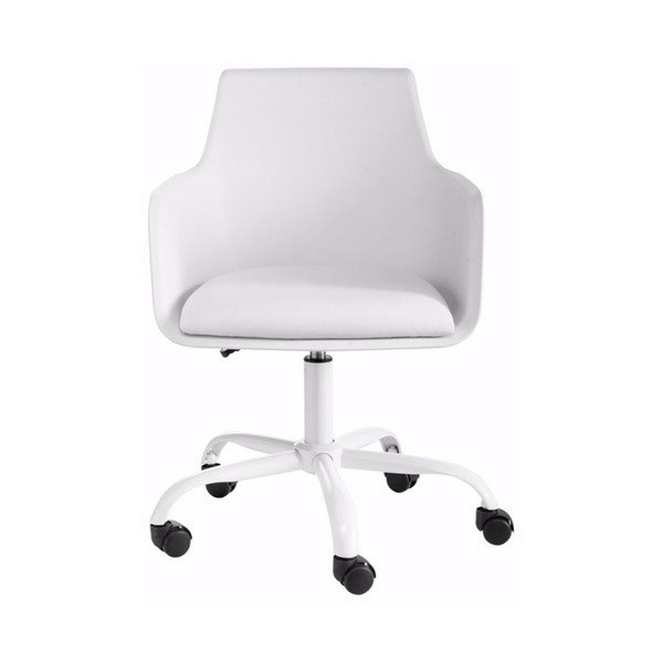 Bílá nastavitelná kancelářská židle Støraa Leslie