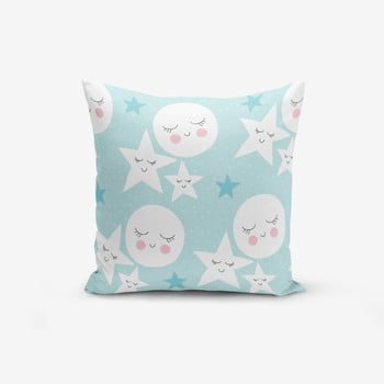 Față de pernă cu amestec din bumbac minimalist cushion covers with points moon star, 45 x 45 cm