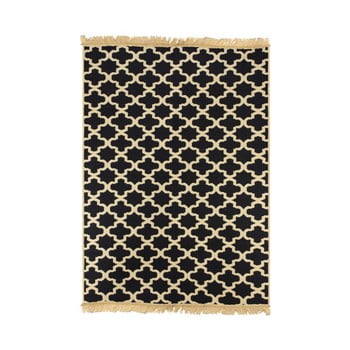Covor ya rugs tan, 80 x 150 cm, albastru închis