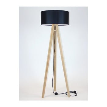 Lampadar cu abajur și cablu negru ragaba wanda