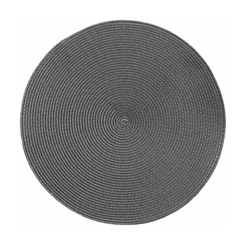 Suport pentru farfurie tiseco home studio round chambray, ø 38 cm, gri
