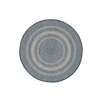 Covor pentru exterior universal silvana rutto, ⌀ 120 cm, albastru