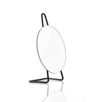 Oglindă cosmetică pentru masă Zone A-Mirror, ø 31 cm, negru
