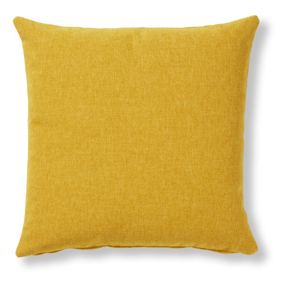 Žlutý polštář La Forma Mak, 45 x 45 cm