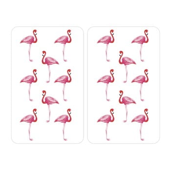 Protecție din sticlă pentru aragaz Wenko Flamingo, 2 buc.