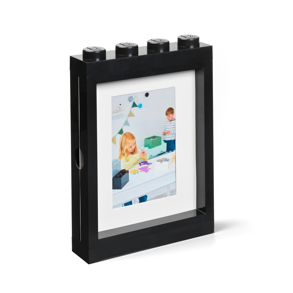Černý rámeček na fotku LEGO®, 19,3 x 4,7 cm