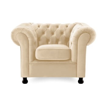 Fotoliu vivonita chesterfield, gri deschis