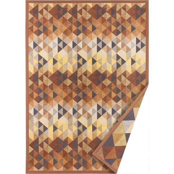 Hnědý oboustranný koberec Narma Kiva, 100 x 160 cm